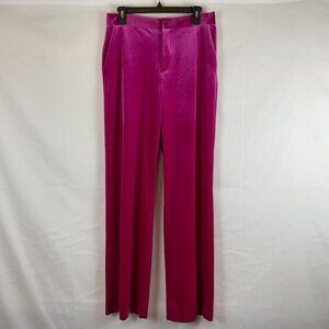 Attentif Paris Velvet Pants 38 Pink Wide Leg